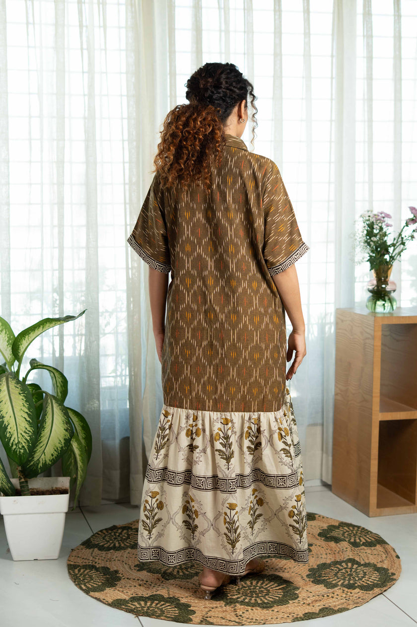 Soft Reef Olive Dress