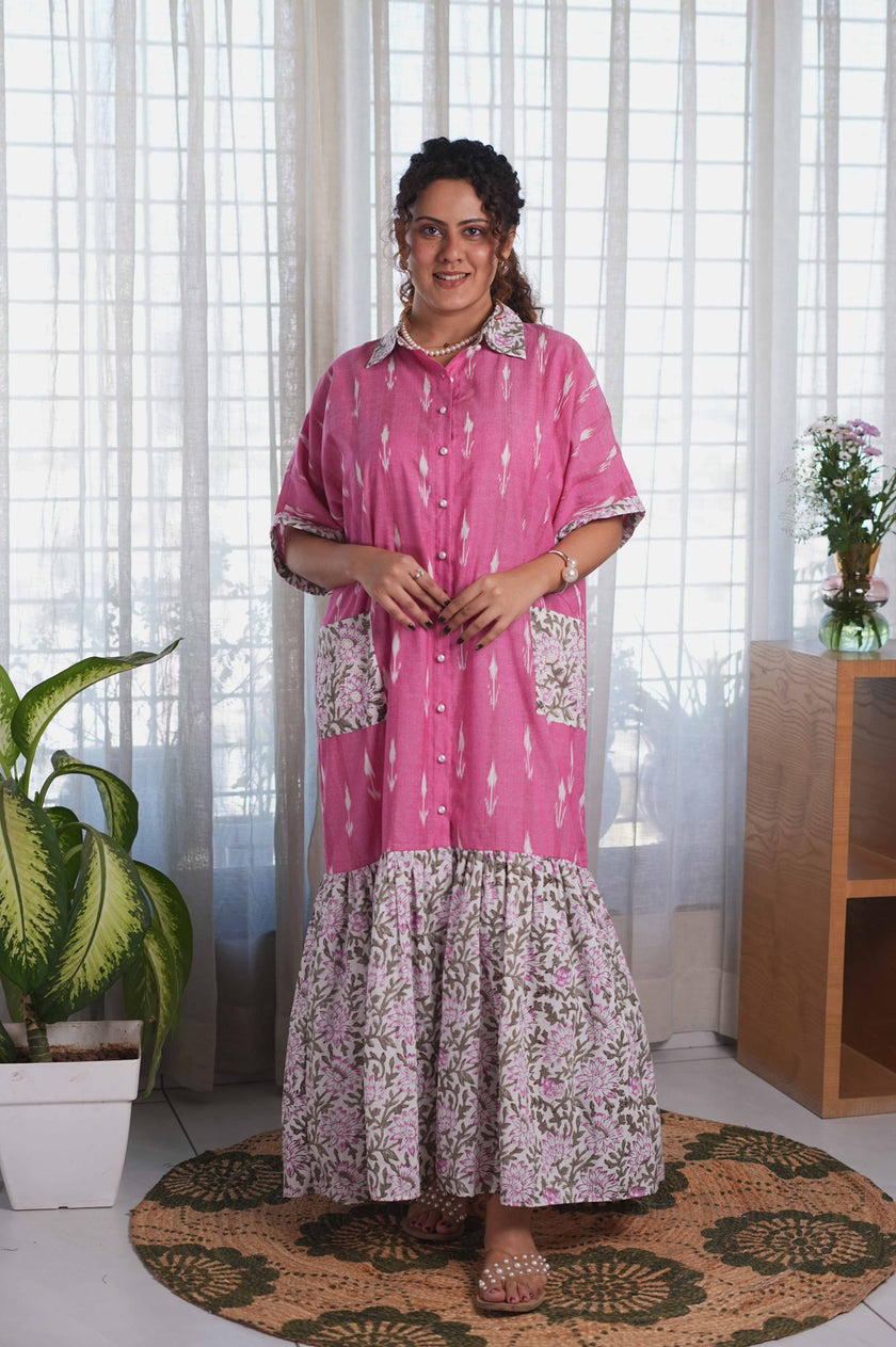 PINK SOFT Lotus  DRESS