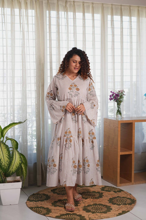 Sunflora Striped dress