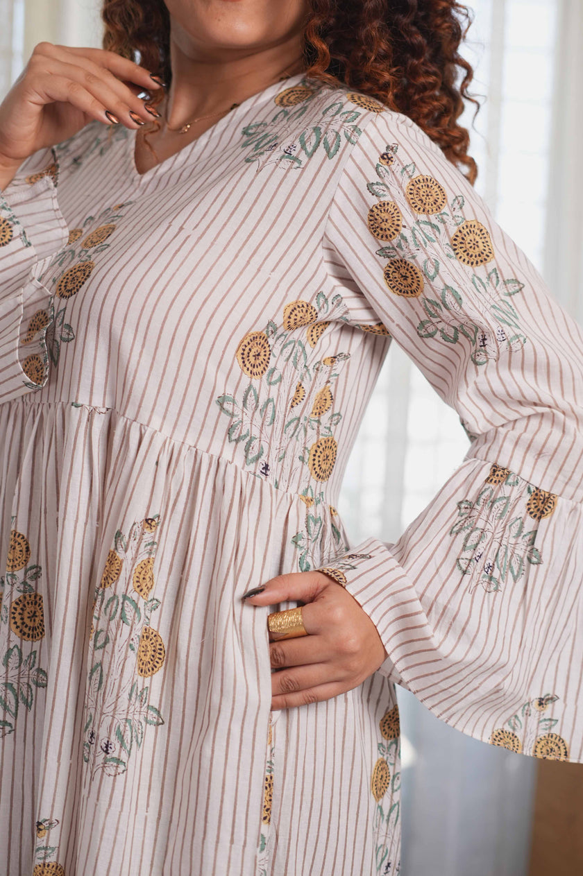 Sunflora Striped dress