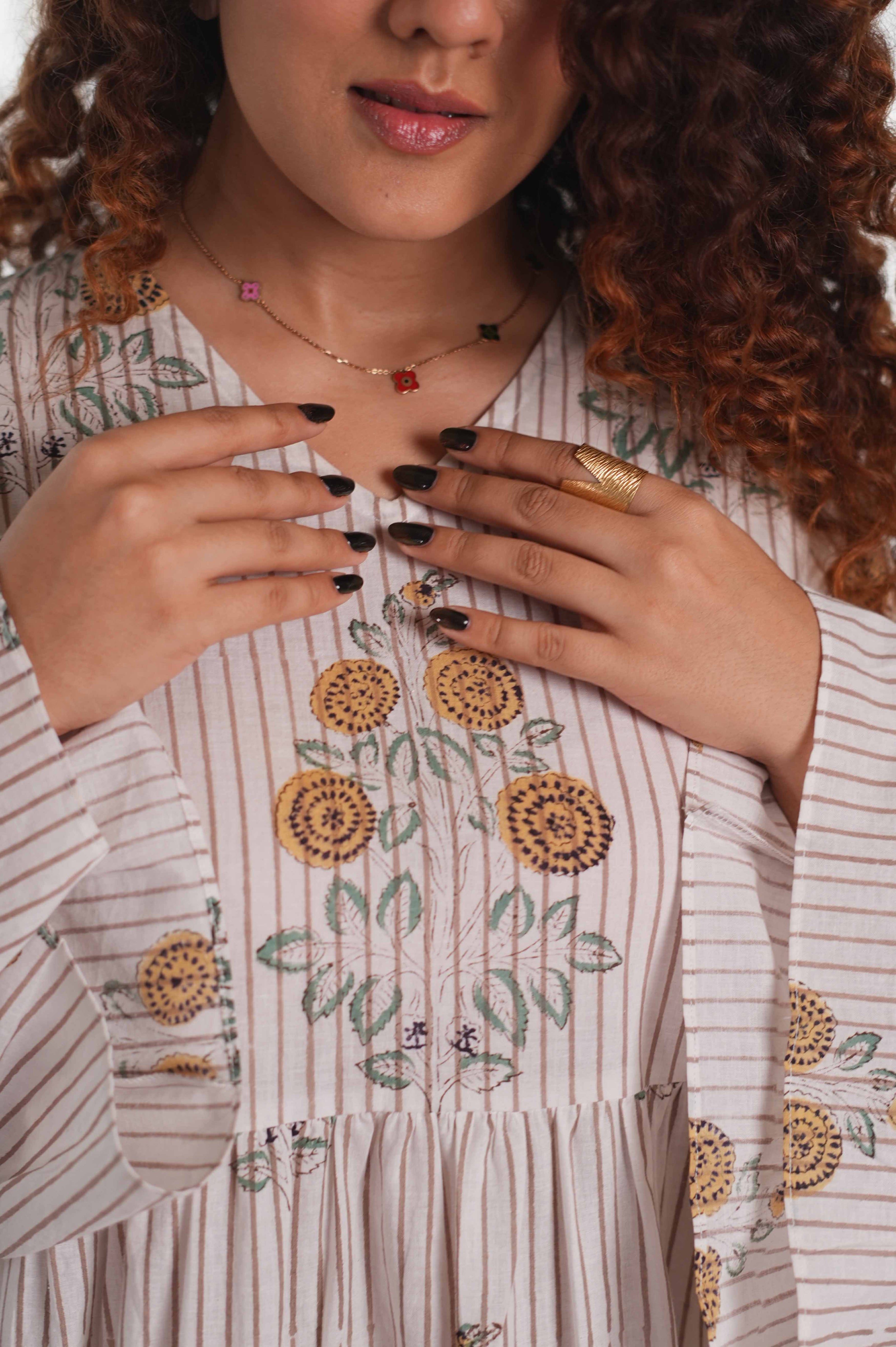 Sunflora Striped dress