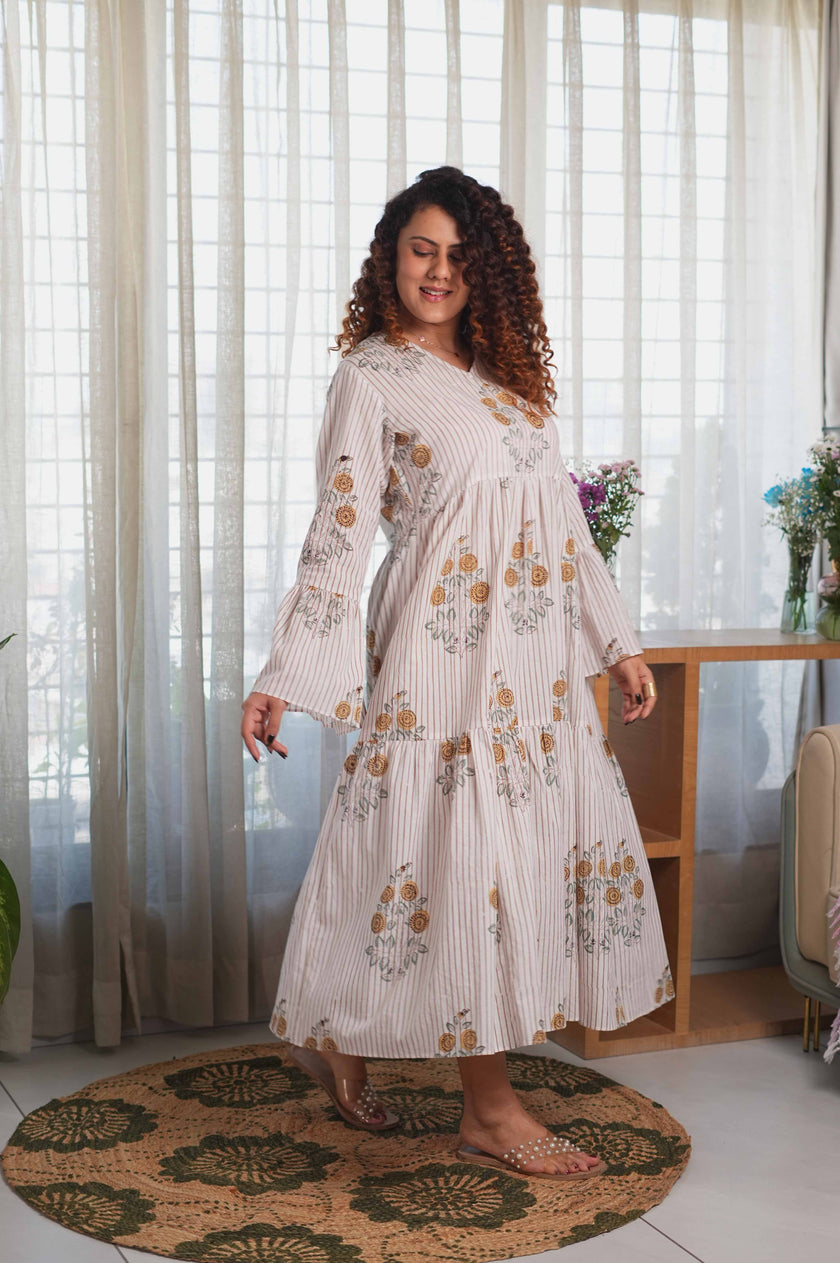 Sunflora Striped dress